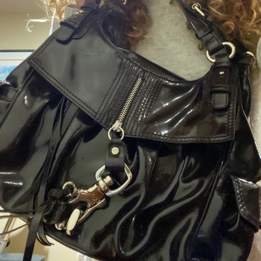 Francesco Biasia Patent leather bag